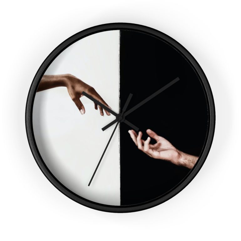 yin and yang wall clock